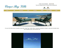 Tablet Screenshot of campsbayvilla.com